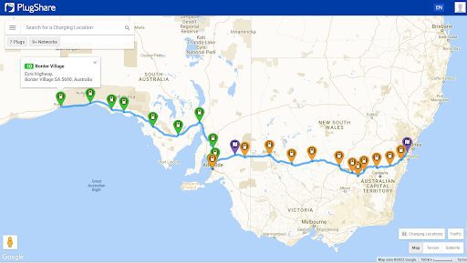 Sydney to Adelaide planned route. Supplied