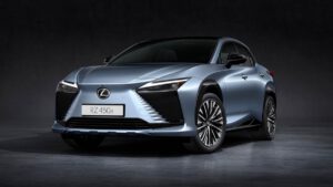 Lexus 450e unveiled: Toyota bZ4X luxury cousin gets yoke steering wheel