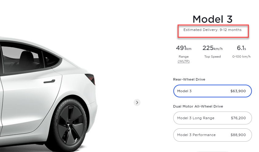 Tesla Model 3 wait list now stretches out to 12 months, Model Y unknown