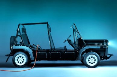 “Tally ho!” First all-electric Mokes roll off production line in UK