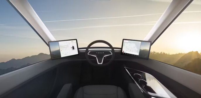 tesla semi dash