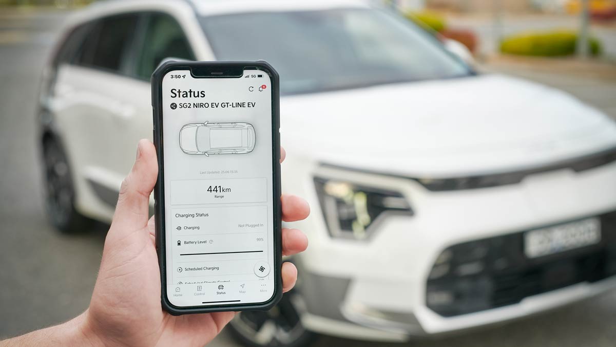 The Kia Niro GT EV with Kia Connect. Source: Kia