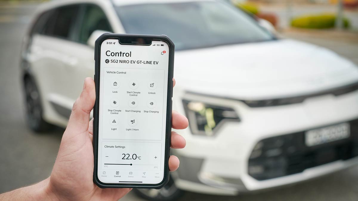The Kia Niro GT EV with Kia Connect. Source: Kia