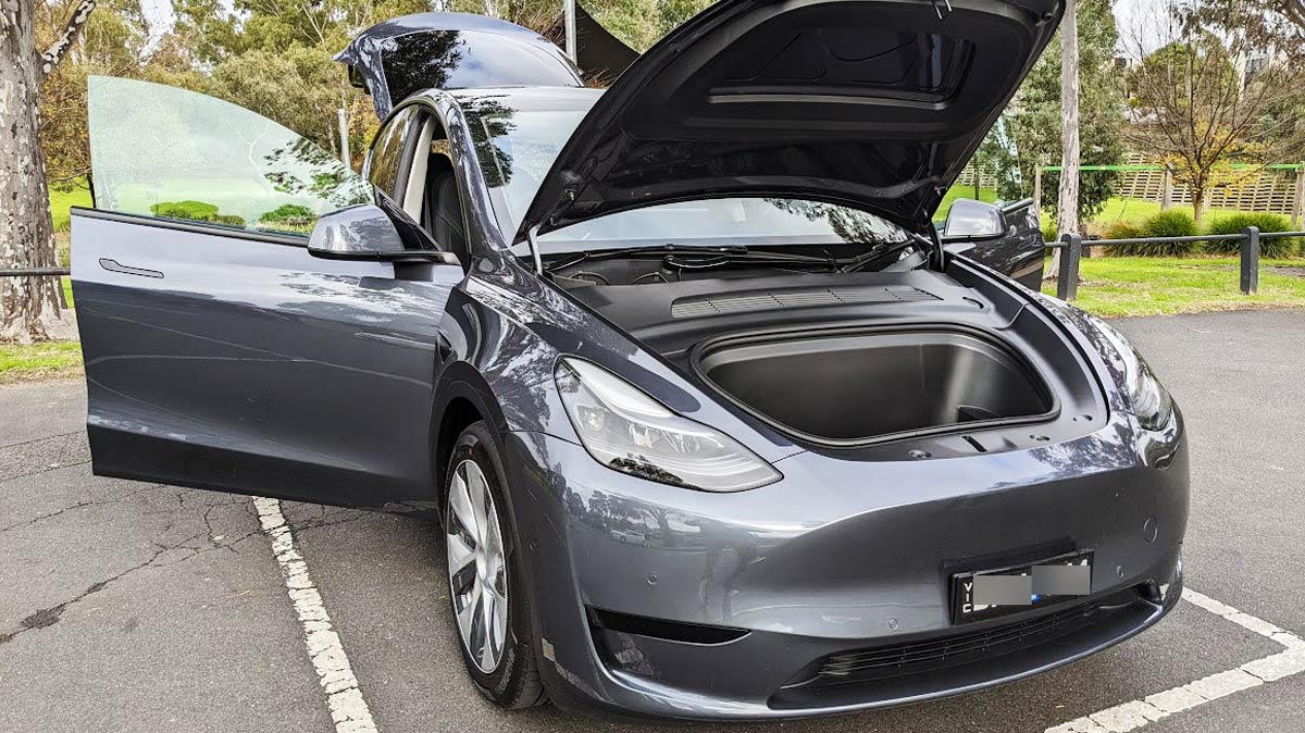 tesla under the hood