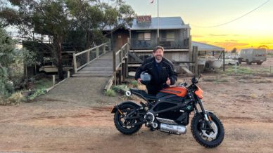 “Don’t be scared:” Australian lands Guinness record for highest ride on electric motorbike