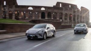 All electric MG4 hatchback arrives in Australia to gain approval for sale