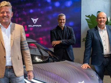 Cupra CEO Wayne Griffiths, design head Jorge Diez and Vp of R&D, Dr. Werner Tietz. Source: Cupra