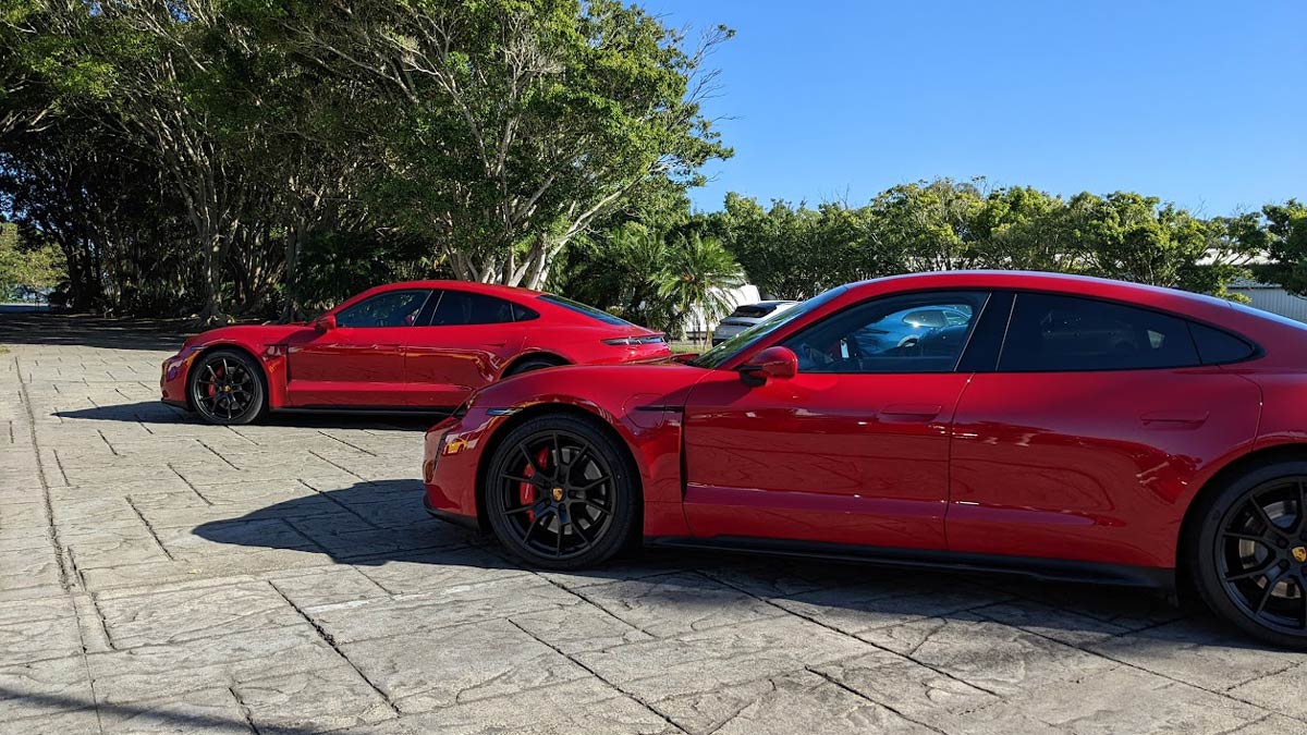 The Porsche Taycan GTS. Image: Riz Akhtar