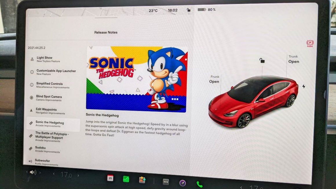 tesla sonic notes