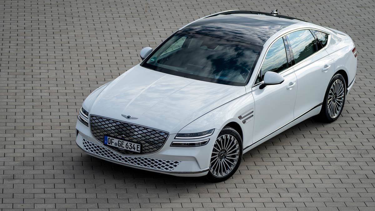 Electrified G80. Overseas image shown. Source: Genesis.