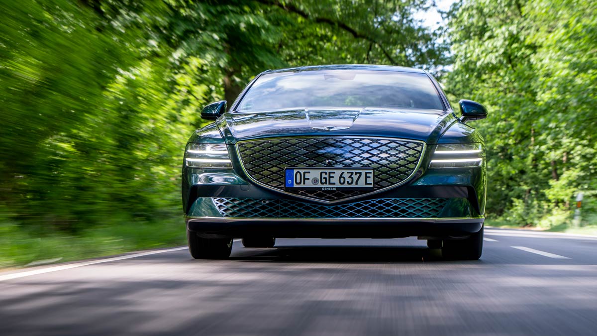 Electrified G80. Overseas image shown. Source: Genesis.