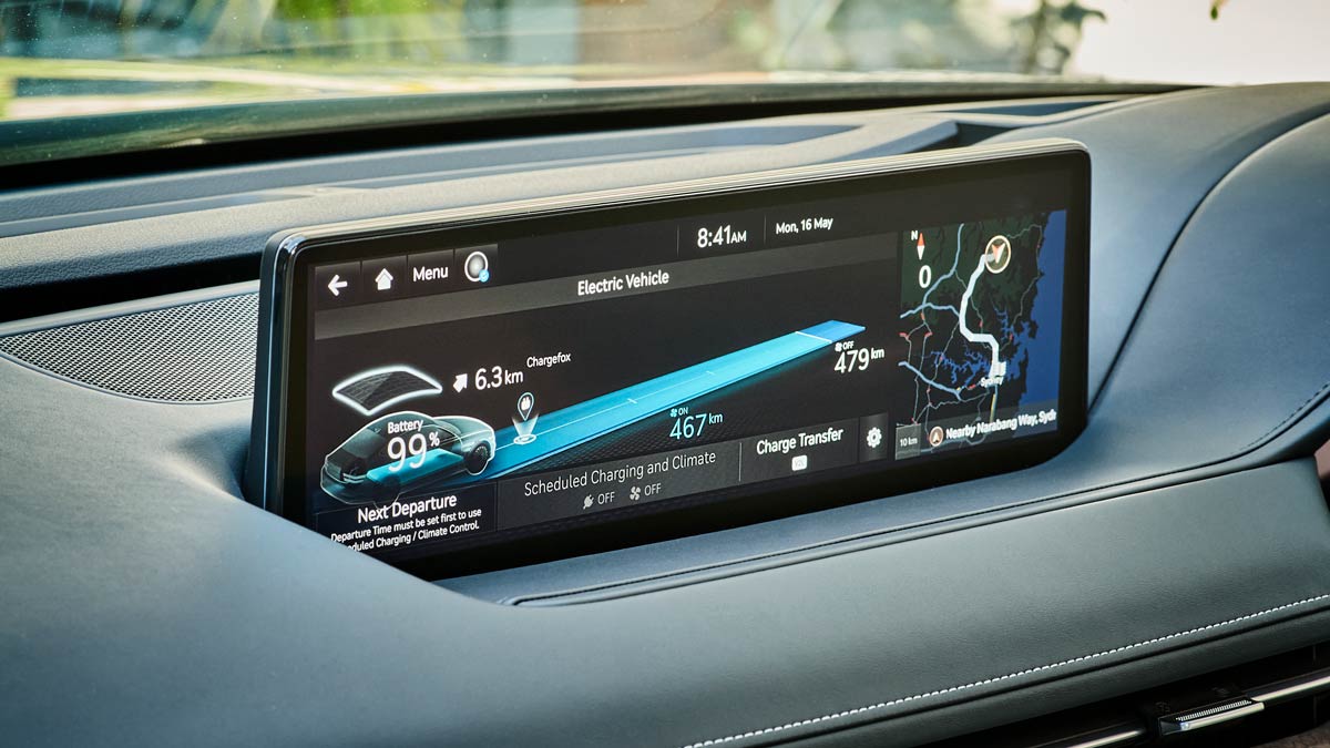 Electrified G80. Overseas image shown. Source: Genesis.