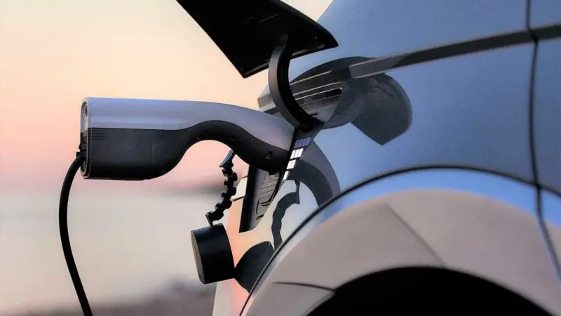 Ioniq 5 V2L adaptor in charge socket. Image: Hyundai.