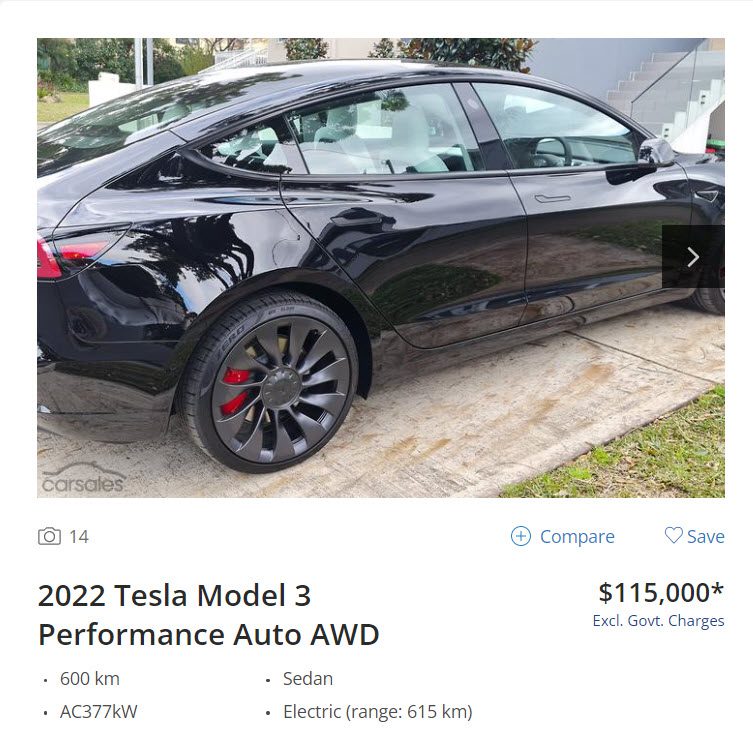 Tesla Model 3 Performance Price Drop August