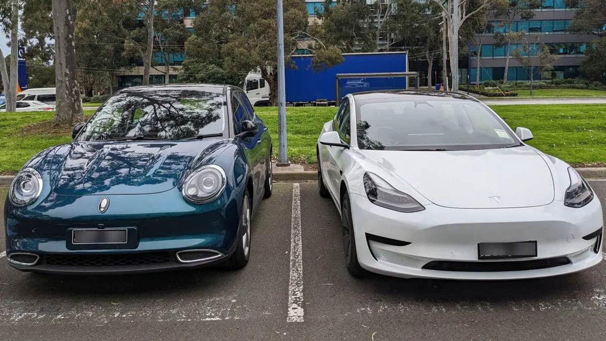 Funky Ora Cat electric hatch sizes up to Tesla Model 3 in Melbourne first - Vimarsana News