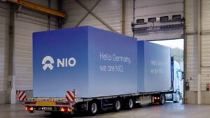 Nio delivers first European-made battery swap station to Germany