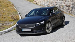 Spot the difference: Polestar 2 prototype hints at 2023 design refresh