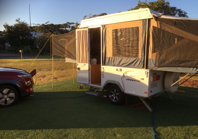 kona ev towing