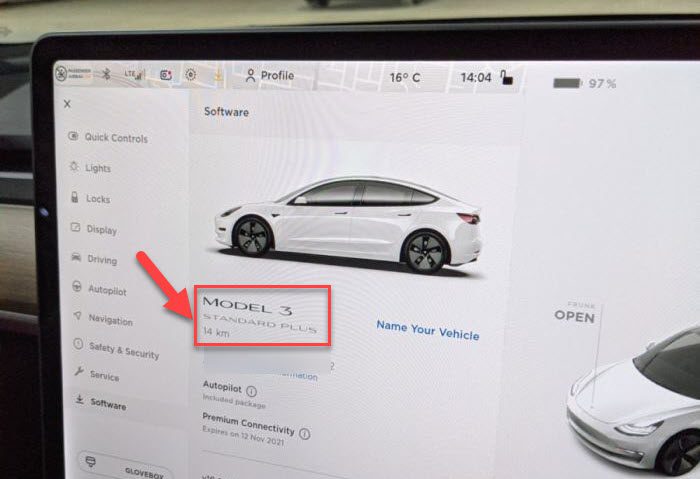 Tesla Model 3 Odometer at Delivery