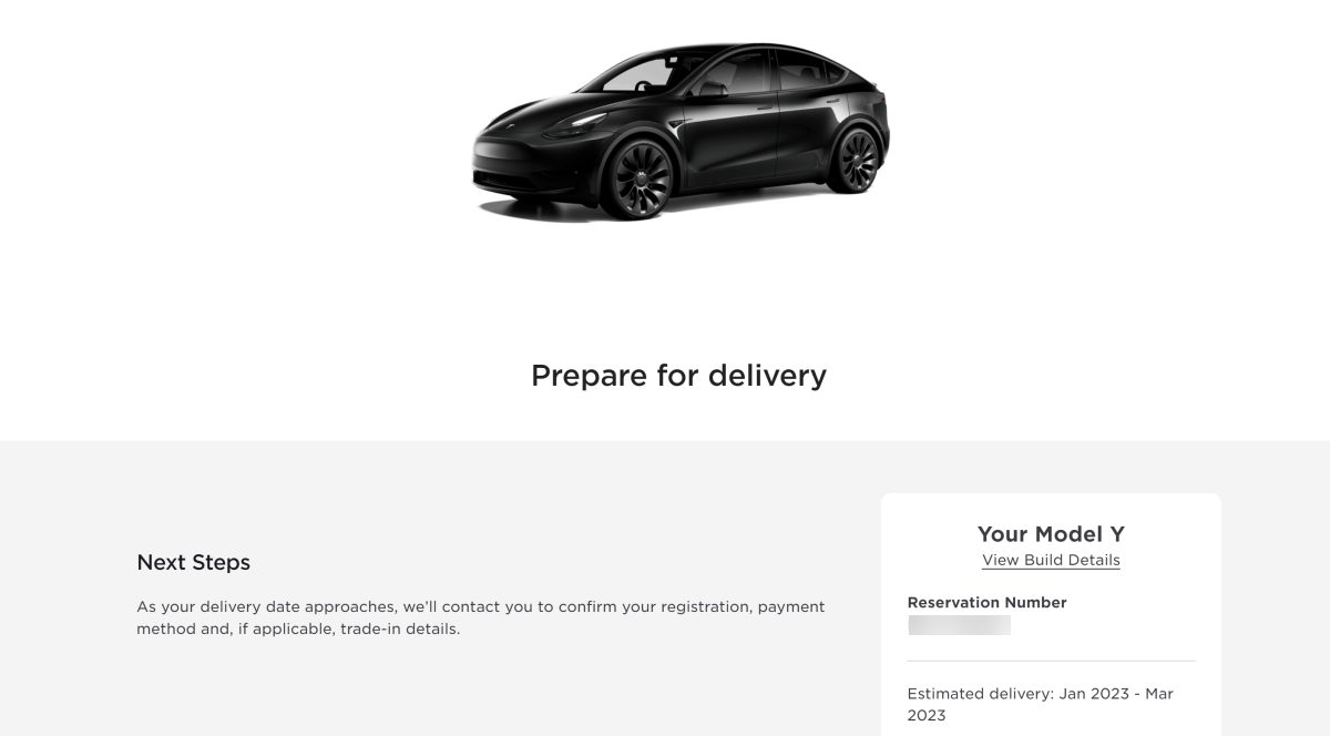 Tesla Model Y Performance Order Update October 2022