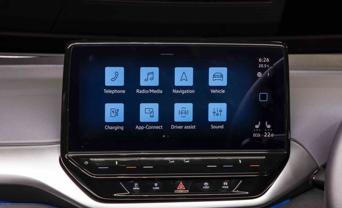 ID.4 electric SUV console