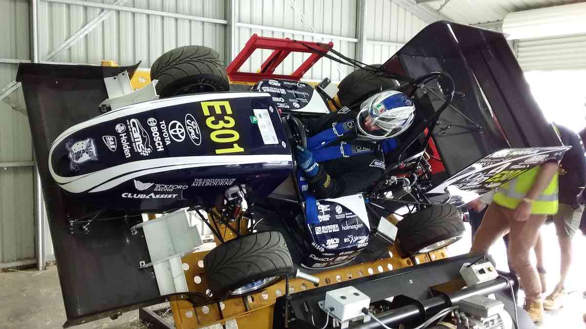 Young engineers battle for open-wheeled race car honours
