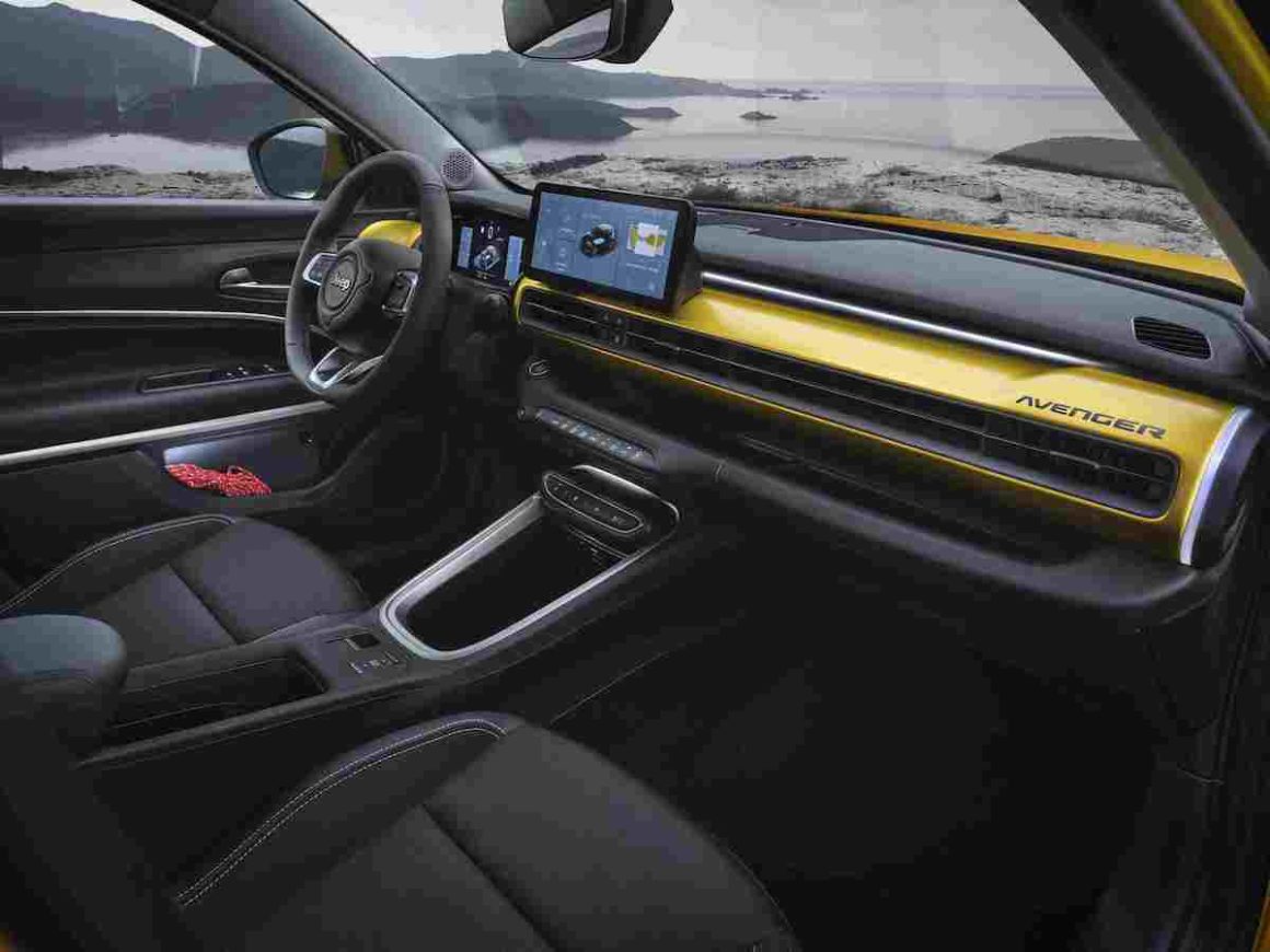 Jeep Avenger electric vehicle interior
