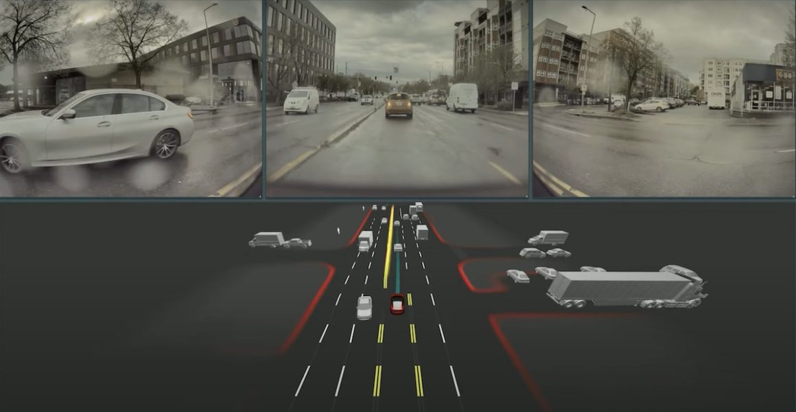 Tesla Camera Images and FSD real time 3D Render. 