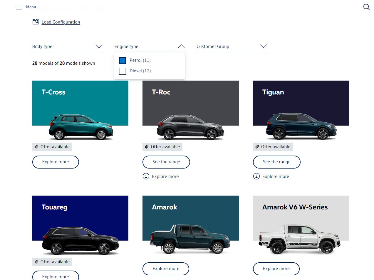 Volkswagen Configurator January 2023