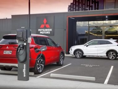 mitsubishi v2G adelaide wallbox 2023