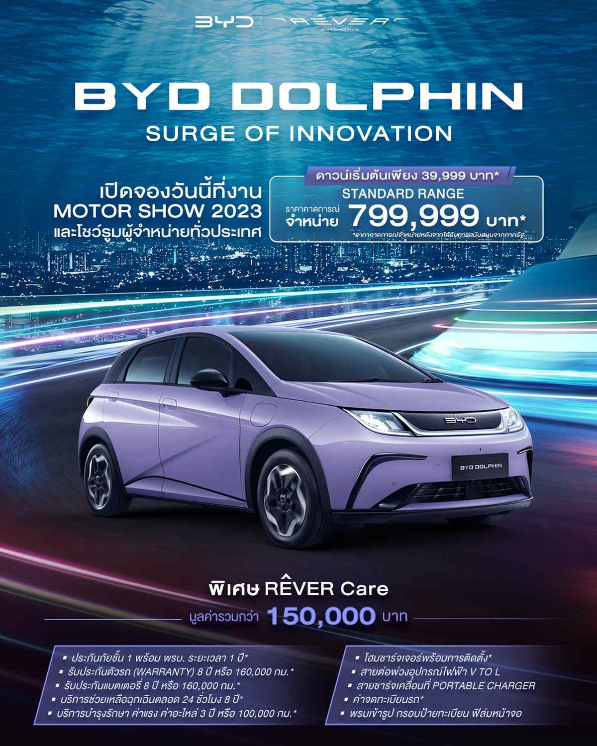 BYD Dolphin Thailand Launch Poster