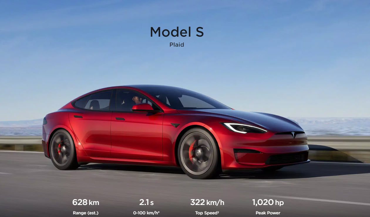 2024 Tesla Model S Ultra Red - Darci Elonore