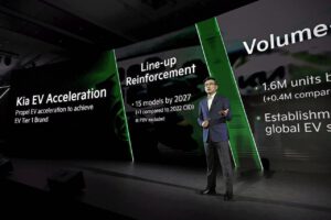 Kia says it will have 15 different electric vehicle models on the road by 2027