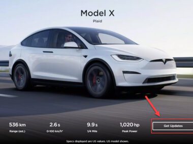 Model X Order Page Updates