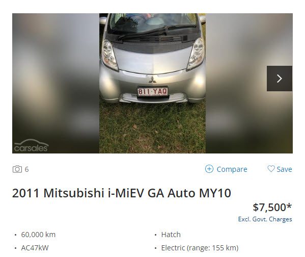 Mitsubishi MiEV for sale August 2023