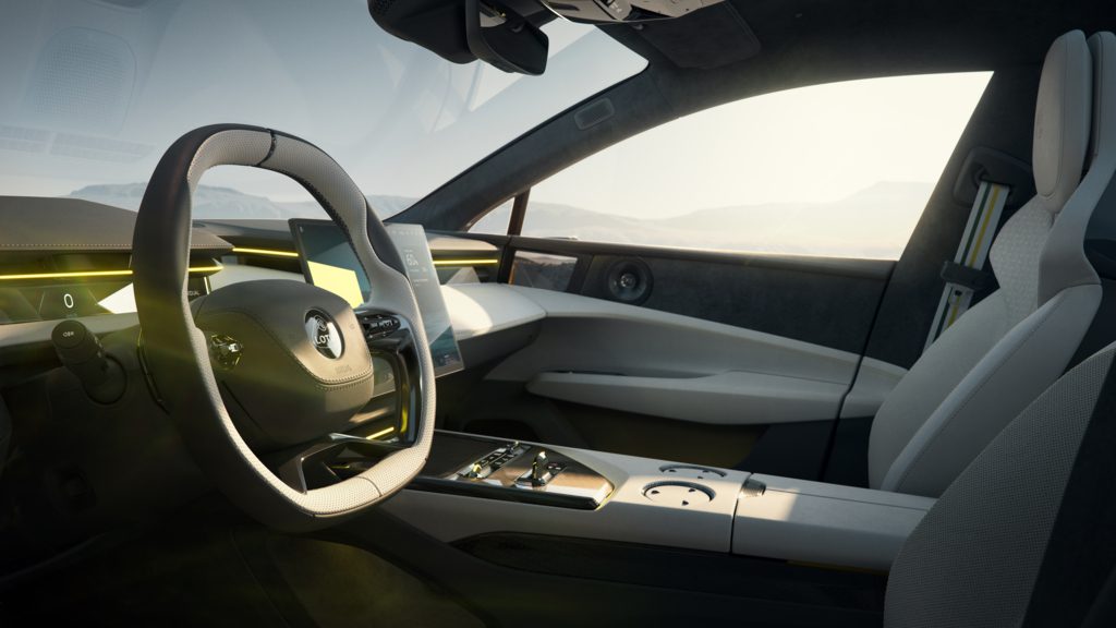 2024 Lotus Emeya electric GT hypercar Steering