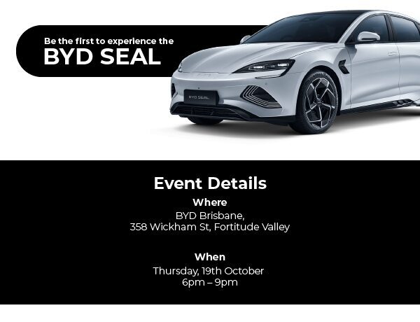BYD Seal Brisbane Megastore Opening
