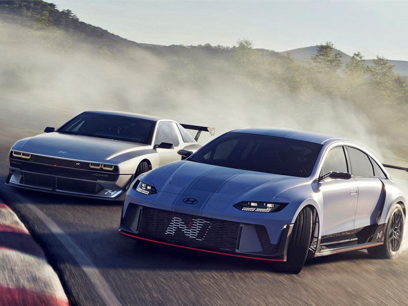 Hyundai's RN22e and N Vision 74 concepts. Source: Hyundai