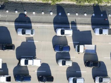 Cars on road