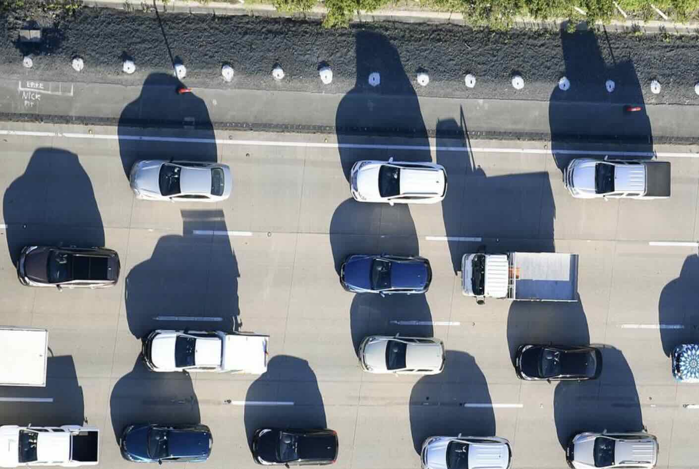 Cars on road