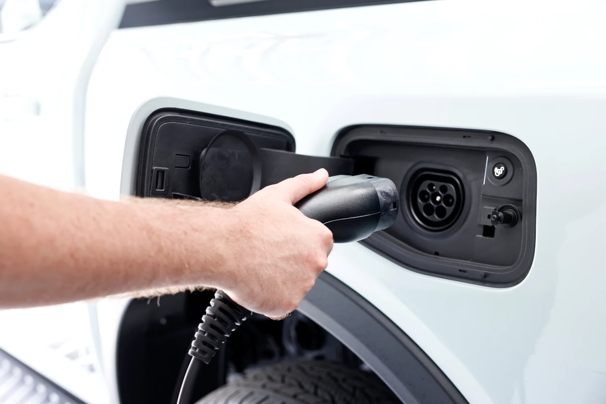 Ranger PHEV Type-2 charge port. Source: Ford