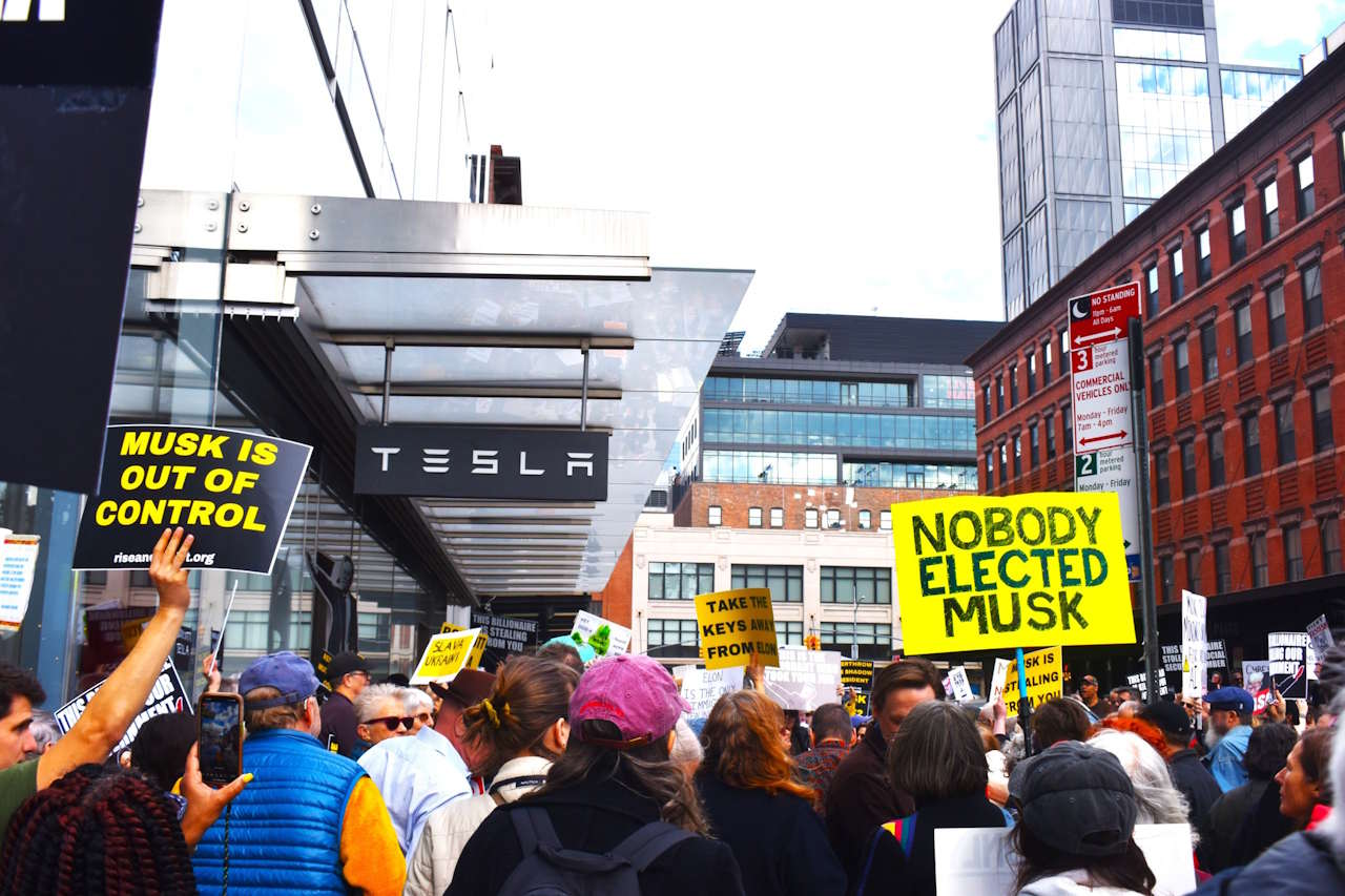 Tesla Takedown:" Protests erupt across US to rally against Elon Musk