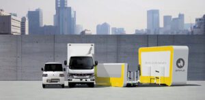 Mitsubishi to trial battery swap technology for electric trucks and buses