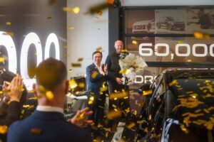 “Signal to the world:” BYD founder on hand to deliver company’s 60,000th car in Australia