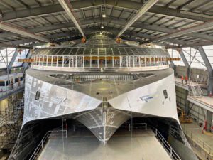 First of four enormous battery “rooms” energised aboard world’s largest e-ferry