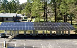 Tesla opens new Supercharger station with biggest solar canopy to date