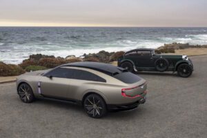 Bentley unveils design concept for its first EV and the perfect Instagram shot