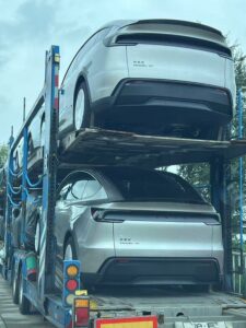 First Tesla Model Y 6-seater EVs spotted, likely headed to Australia