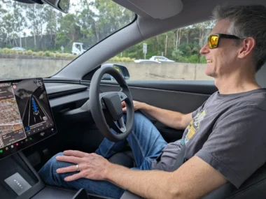 Mind blown while being driven by Tesla FSD Supervised. Source: Tim Eden