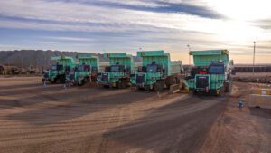 Rio Tinto launches battery swap electric truck trial fleet at giant copper mine